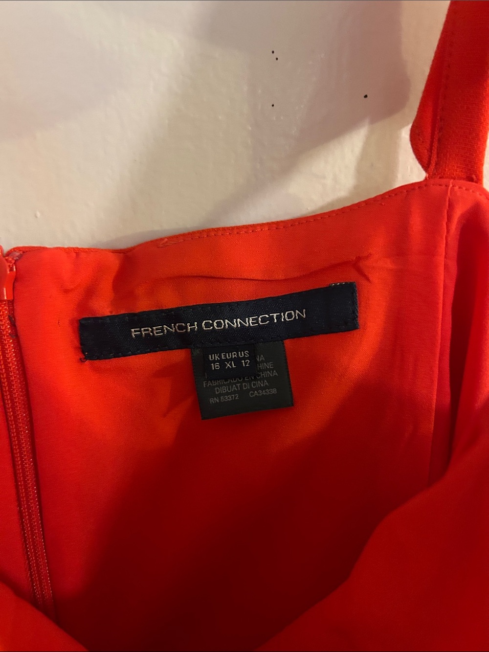 French Connection Red Ruffle-strap Mini Dress - Picture 2 of 6